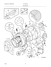 07 - Motor / Tub parts for Electrolux Washer STF7000FS0 from AppliancePartsPros.com