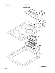 03 - Control Panel parts for Frigidaire Cooktop FEC30C4ABC from AppliancePartsPros.com