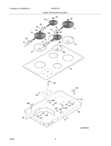05 - Maintop parts for Frigidaire Cooktop FEC32C4AC1 from AppliancePartsPros.com