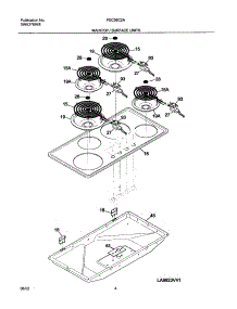 05 - Maintop parts for Frigidaire Cooktop FEC36C2ASC from AppliancePartsPros.com