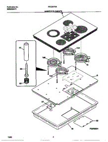 03 - Main Top / Elements parts for Frigidaire Cooktop FEC3X7XABB from AppliancePartsPros.com