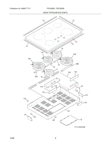 05 - Main Top / Surface Units parts for Frigidaire Cooktop FEC36S6ESB from AppliancePartsPros.com