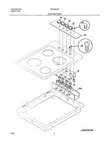 03 - Controls parts for Frigidaire Cooktop FEC30C4ACC from AppliancePartsPros.com