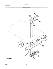 03 - Control Panel parts for Frigidaire Cooktop FEC30S6ABB from AppliancePartsPros.com
