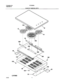05 - Main Top parts for Frigidaire Cooktop FEC30S6ABB from AppliancePartsPros.com