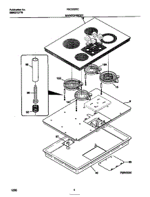 03 - Main Top / Body parts for Frigidaire Cooktop FEC3X9XCS1 from AppliancePartsPros.com