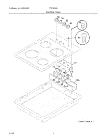 03 - Control Panel parts for Frigidaire Cooktop FFEC3005LB1 from AppliancePartsPros.com