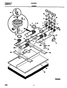 03 - Burner parts for Frigidaire Cooktop FGC3X8XESC from AppliancePartsPros.com