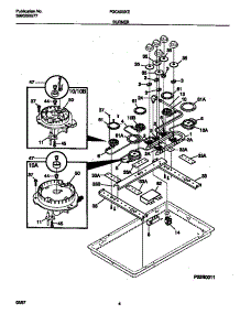 03 - Burner parts for Frigidaire Cooktop FGC6X9XETC from AppliancePartsPros.com