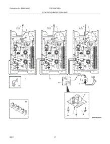 03 - Controls / Induction Unit parts for Frigidaire Cooktop FGIC3667MBA from AppliancePartsPros.com