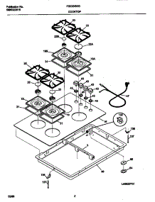 02 - Control Panel / Top parts for Frigidaire Cooktop FGC3X8XGTA from AppliancePartsPros.com