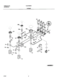 05 - Burner parts for Frigidaire Cooktop GLGC30S8CQA from AppliancePartsPros.com