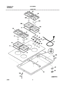 03 - Main Top parts for Frigidaire Cooktop GLGC30S8ABB from AppliancePartsPros.com