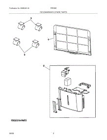 03 - Recommended Spare Parts parts for Frigidaire Dehumidifier FDR25S1A from AppliancePartsPros.com