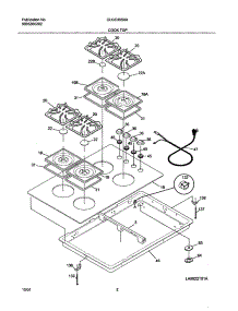 03 - Cooktop parts for Frigidaire Cooktop GLGC30S8ABA from AppliancePartsPros.com