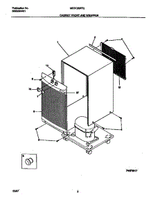 02 - Cabinet Front And Wrapper parts for Frigidaire Dehumidifier MDDQ50FF2 from AppliancePartsPros.com