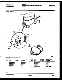 04 - Compressor Parts parts for Frigidaire Dehumidifier MR25N3 from AppliancePartsPros.com
