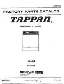 Cover parts for Frigidaire Dishwasher 61-1073-10 from AppliancePartsPros.com