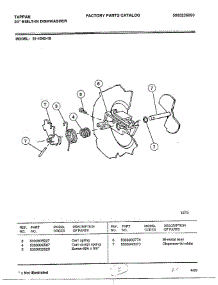 Dispenser Lid parts for Frigidaire Dishwasher 61-1043-10 from AppliancePartsPros.com