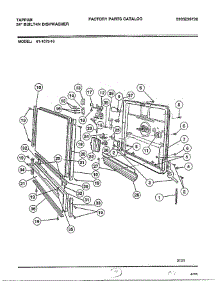 Front Panel parts for Frigidaire Dishwasher 61-1073-10 from AppliancePartsPros.com