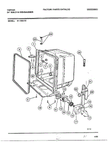Motor / Blower Fan parts for Frigidaire Dishwasher 61-1043-10 from AppliancePartsPros.com