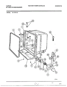 Tub parts for Frigidaire Dishwasher 61-1073-10 from AppliancePartsPros.com