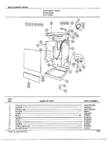 Dishwasher Page 8 parts for Frigidaire Dishwasher 1266B from AppliancePartsPros.com