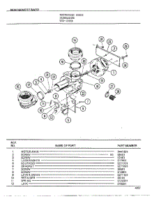 Dishwasher Page 10 parts for Frigidaire Dishwasher 1266B from AppliancePartsPros.com