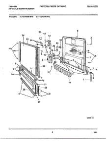 24" Built-In Dishwasher Page 4 parts for Frigidaire Dishwasher 68-1085 from AppliancePartsPros.com