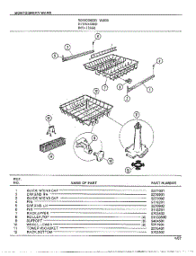 Dishwasher Page 12 parts for Frigidaire Dishwasher 1266B from AppliancePartsPros.com