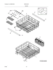 13 - Racks parts for Frigidaire Dishwasher BGBD2432KF0 from AppliancePartsPros.com