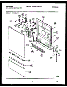 04 - Door Parts parts for Frigidaire Dishwasher DW6500AWW1 from AppliancePartsPros.com
