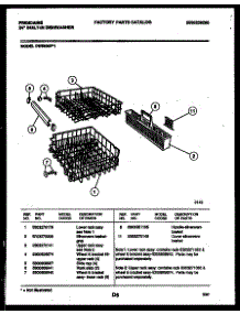 08 - Racks And Trays parts for Frigidaire Dishwasher DW5800PW1 from AppliancePartsPros.com