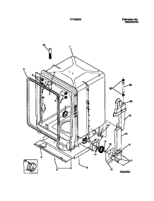 05 - Tub Details parts for Frigidaire Dishwasher F71C663BS0 from AppliancePartsPros.com