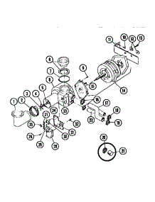 08 - Motor Pump Parts parts for Frigidaire Dishwasher DW1100DW2 from AppliancePartsPros.com