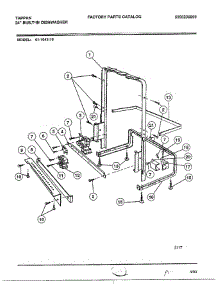 Front Frame Assy parts for Frigidaire Dishwasher 61-1043-10 from AppliancePartsPros.com
