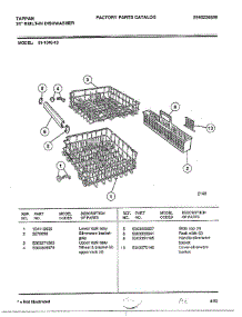 Lower / Upper Rack Assy parts for Frigidaire Dishwasher 61-1043-10 from AppliancePartsPros.com