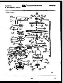 06 - Motor Pump Parts parts for Frigidaire Dishwasher DW3400PW1 from AppliancePartsPros.com