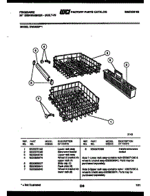 08 - Racks And Trays parts for Frigidaire Dishwasher DW3400PW1 from AppliancePartsPros.com