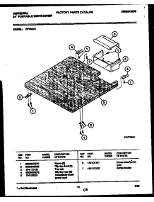 07 - Top Parts parts for Frigidaire Dishwasher DP400A1 from AppliancePartsPros.com