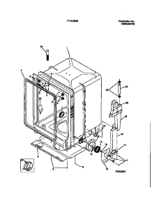 05 - Tub Details parts for Frigidaire Dishwasher F71C885BB0 from AppliancePartsPros.com