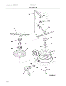 09 - Motor & Pump parts for Frigidaire Dishwasher FDB1500LFC4 from AppliancePartsPros.com