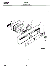 02 - Control Panel parts for Frigidaire Dishwasher FDB221RFR2 from AppliancePartsPros.com