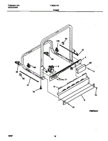 06 - Frame parts for Frigidaire Dishwasher FDB221RFR2 from AppliancePartsPros.com