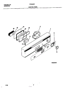 02 - Control Panel parts for Frigidaire Dishwasher FDB435RFR1 from AppliancePartsPros.com
