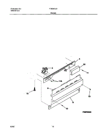 11 - Frame parts for Frigidaire Dishwasher FDB345LBB0 from AppliancePartsPros.com