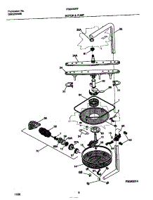 05 - Motor & Pump parts for Frigidaire Dishwasher FDB435RFR1 from AppliancePartsPros.com