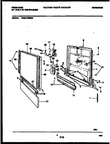 04 - Door Parts parts for Frigidaire Dishwasher FDB212RBM0 from AppliancePartsPros.com