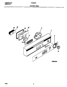02 - Control Panel parts for Frigidaire Dishwasher FDB635RFS3 from AppliancePartsPros.com