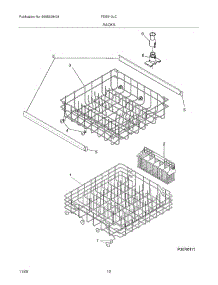 13 - Racks parts for Frigidaire Dishwasher FDB510LCS6 from AppliancePartsPros.com